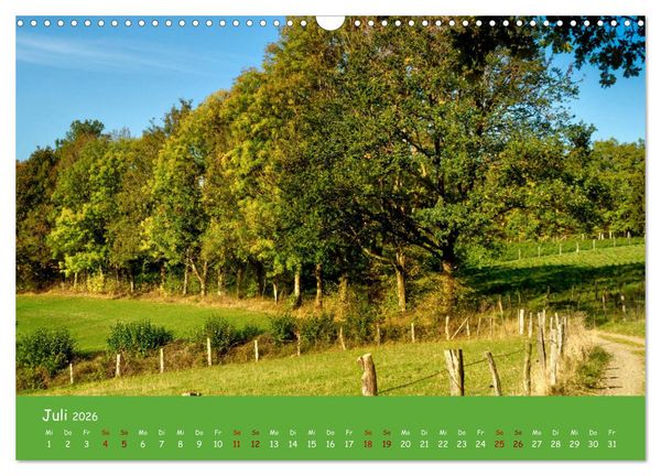 Produktbild: Bergisches Land (Wandkalender 2026 DIN A3 quer), CALVENDO Monatskalender