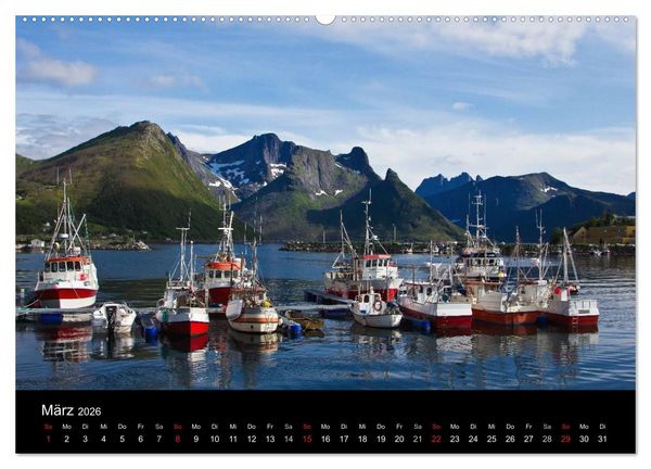 Produktbild: Norwegen - Faszination des Nordens (hochwertiger Premium Wandkalender 2026 DIN A2 quer), Kunstdruck in Hochglanz