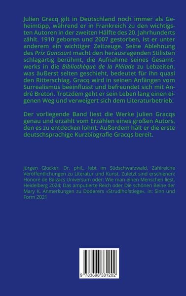 Produktbild: Julien Gracq: Erz&auml;hlen