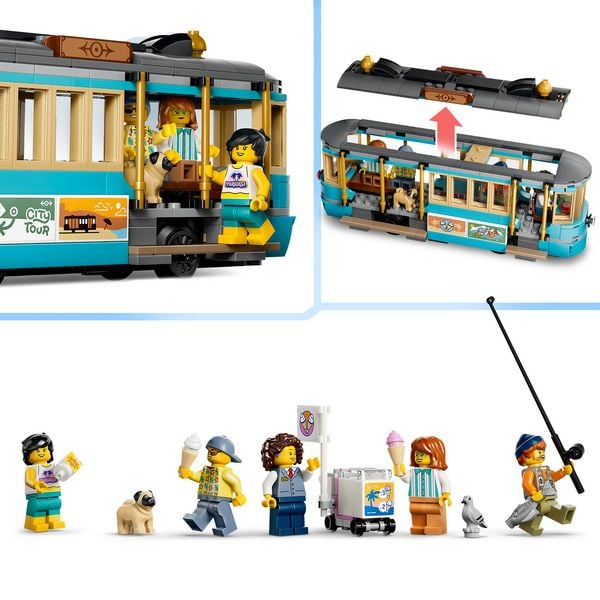 Produktbild: LEGO&reg; City Klassische Strandstra&szlig;enbahn (60506); baubare Spielzeugeisenbahn f&uuml;r Kinder ab 7 Jahren