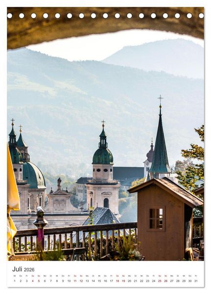 Produktbild: Hinrei&szlig;endes Salzburg (Tischkalender 2026 DIN A5 hoch), CALVENDO Monatskalender