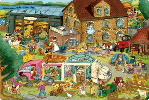 Produktbild: Camper, Zelt und Ferienzeit. Unser gro&szlig;es Reise-Wimmelbuch