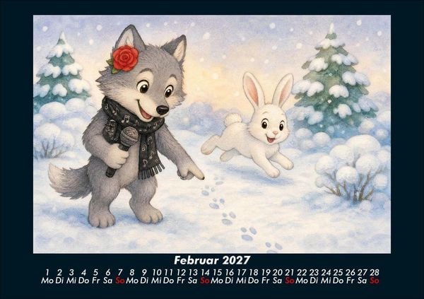 Produktbild: Rose entdeckt Tiere im Winter 2027 Fotokalender DIN A5