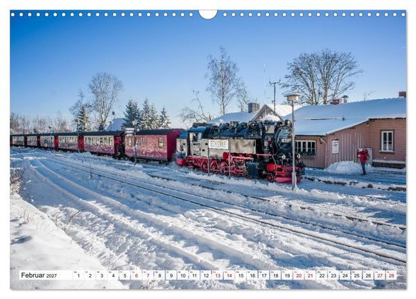Produktbild: Dampflokomotiven im Harz - Eine Reise in die goldene &Auml;ra der Eisenbahn (Wandkalender 2027 DIN A3 quer), CALVENDO Monatskalender