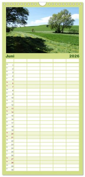 Produktbild: Familienplaner 2026 - Jahreszeiten mit 5 Spalten (Wandkalender, 21 x 45 cm) CALVENDO