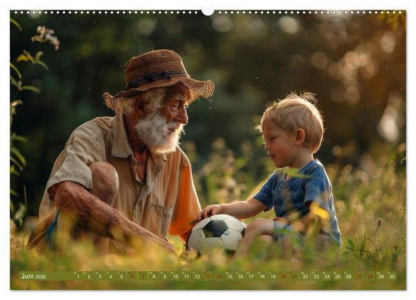 Produktbild: Fu&szlig;ball im Blut (hochwertiger Premium Wandkalender 2026 DIN A2 quer), Kunstdruck in Hochglanz