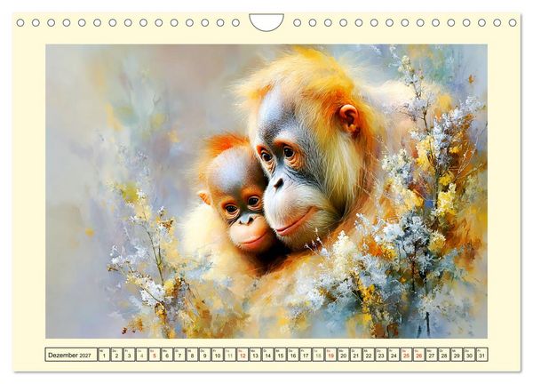 Produktbild: Orang-Utans. Verspielt und voller Lebensfreude (Wandkalender 2027 DIN A4 quer), CALVENDO Monatskalender