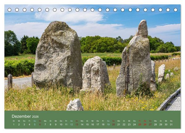 Produktbild: Mysteri&ouml;se Megalithen (Tischkalender 2026 DIN A5 quer), CALVENDO Monatskalender