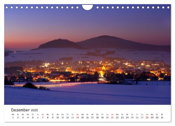 Dörfer in schöner Landschaft (Wandkalender 2025 DIN A4 quer), CALVENDO Monatskalender
