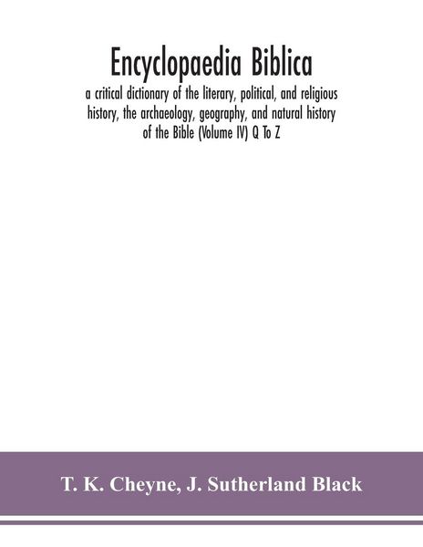 Produktbild: Encyclopaedia Biblica