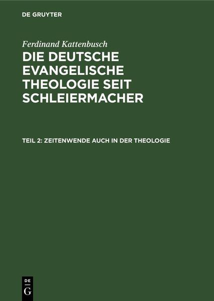 Produktbild: Zeitenwende auch in der Theologie