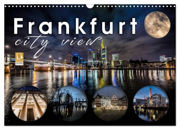 Produktbild: Frankfurt city view (Wandkalender 2026 DIN A3 quer), CALVENDO Monatskalender