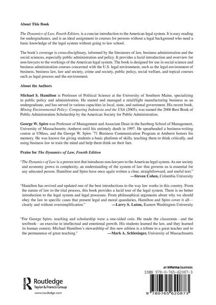 Produktbild: Hamilton, M: Dynamics of Law