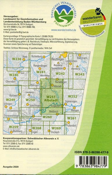 Produktbild: Wanderkarte 1:25000 Albstadt