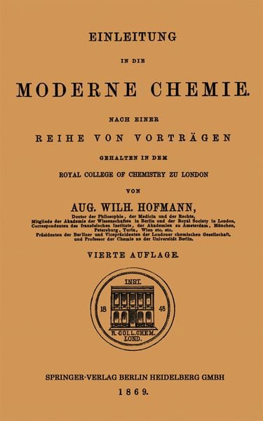 Produktbild: Einleitung in die moderne Chemie