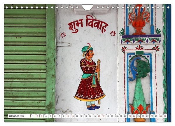 Produktbild: Farbenfrohes Indien (Wandkalender 2027 DIN A4 quer), CALVENDO Monatskalender
