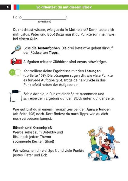 Produktbild: Die drei ??? Kids: Mein Matheblock 2. Klasse