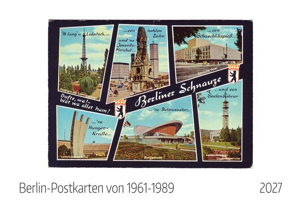 Produktbild: Berlin Postkarten 1961-1989 Kalender 2027
