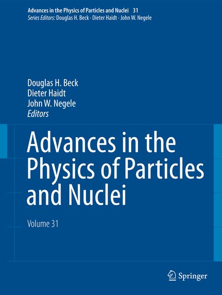 Produktbild: Advances in the Physics of Particles and Nuclei - Volume 31
