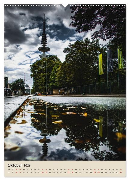 Produktbild: Hamburg Spiegelungen 2026 (hochwertiger Premium Wandkalender 2026 DIN A2 hoch), Kunstdruck in Hochglanz