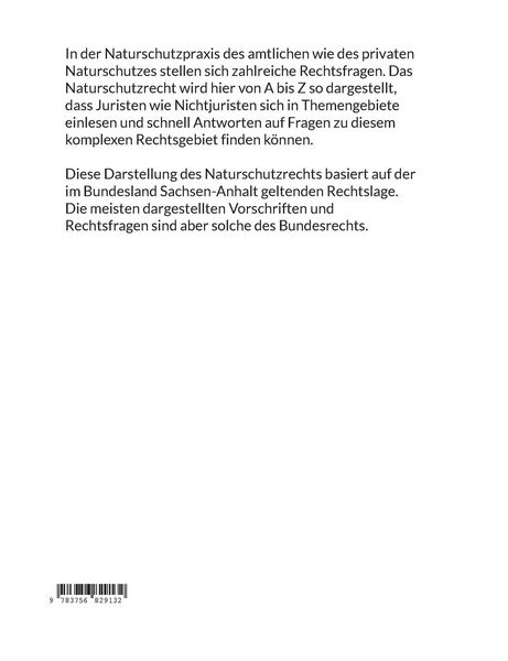 Produktbild: Naturschutzrecht von A bis Z