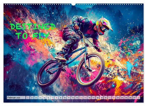 Produktbild: BMX - Coole Slogans (Wandkalender 2026 DIN A2 quer), CALVENDO Monatskalender