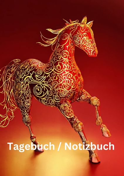 Produktbild: Tagebuch / Notizbuch Chinesische Tierkreis Pferd