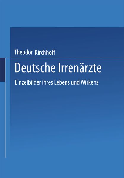 Produktbild: Deutsche Irren&auml;rzte
