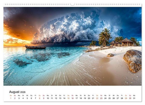 Produktbild: Inseln der Sehnsucht - Versteckte Paradiese (Wandkalender 2026 DIN A2 quer), CALVENDO Monatskalender