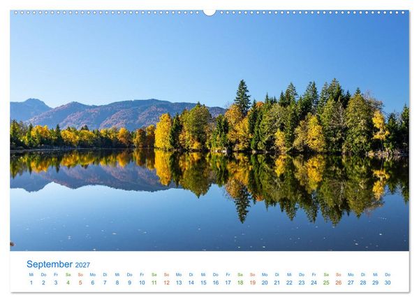 Produktbild: Im blauen Land am Alpenrand (Wandkalender 2027 DIN A2 quer), CALVENDO Monatskalender