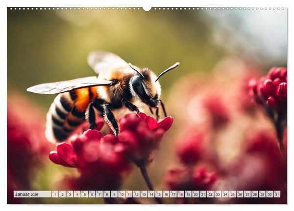 Produktbild: Filigrane Insekten (hochwertiger Premium Wandkalender 2026 DIN A2 quer), Kunstdruck in Hochglanz