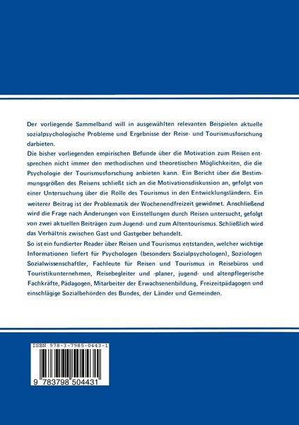 Produktbild: Reisen und Tourismus