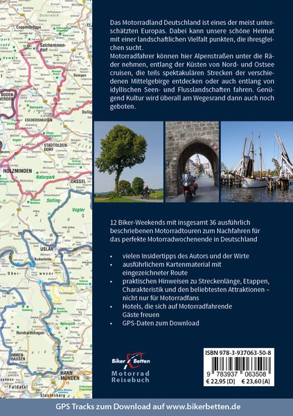 Produktbild: Motorrad Reisef&uuml;hrer Biker Weekends Deutschland