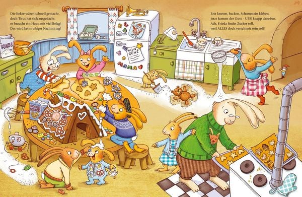 Produktbild: Wenn sieben kleine Weihnachtshasen mit Schwung durch die Adventszeit rasen