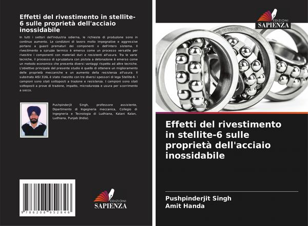 Produktbild: Effetti del rivestimento in stellite-6 sulle propriet&agrave; dell'acciaio inossidabile