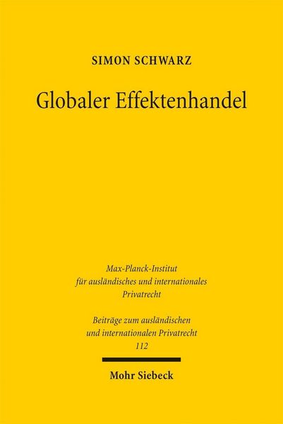 Produktbild: Globaler Effektenhandel