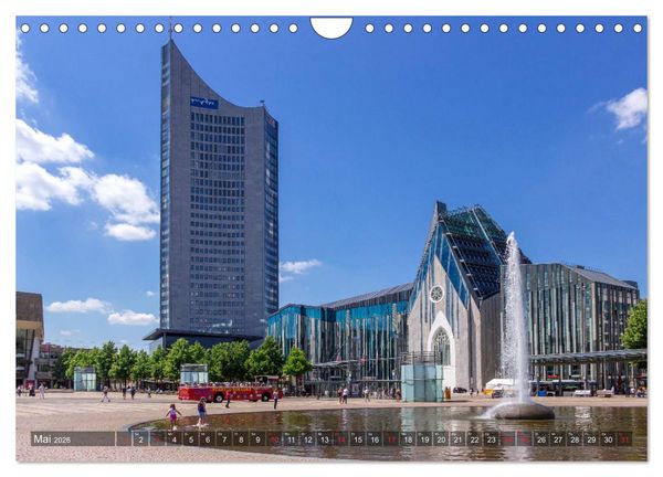 Produktbild: Ein Sommertag in Leipzig (Wandkalender 2026 DIN A4 quer), CALVENDO Monatskalender