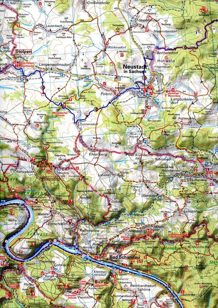 Produktbild: BVA ADFC Regionalkarte Dresden & Umgebung 1:75.000