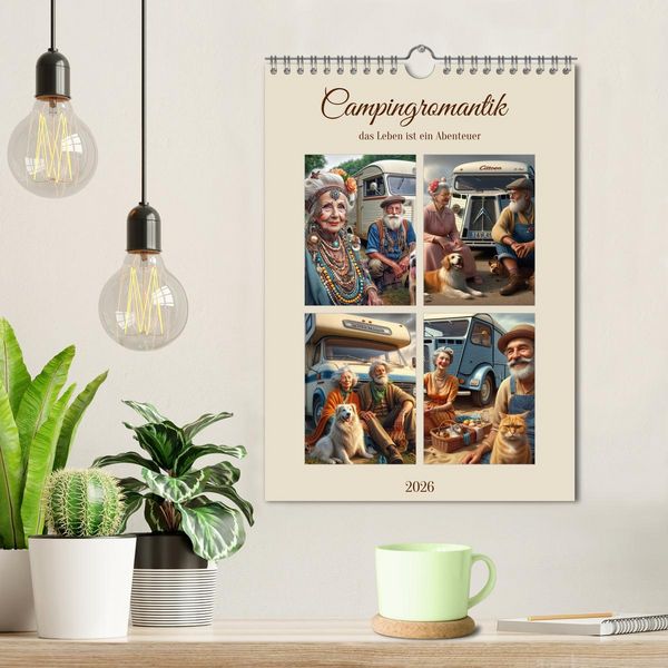 Produktbild: Campingromantik das Leben ist ein Abenteuer (Wandkalender 2026 DIN A4 hoch), CALVENDO Monatskalender