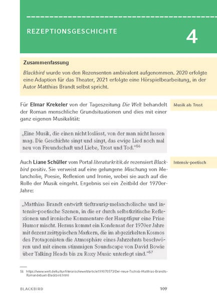 Brandt, M: Blackbird - Textanalyse und Interpretation