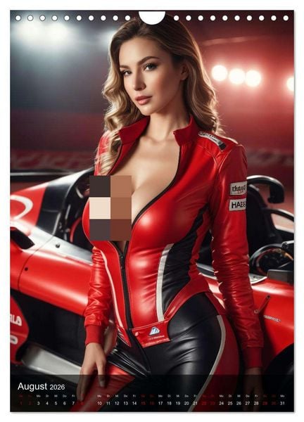 Produktbild: Racing Girls (Wandkalender 2026 DIN A4 hoch), CALVENDO Monatskalender