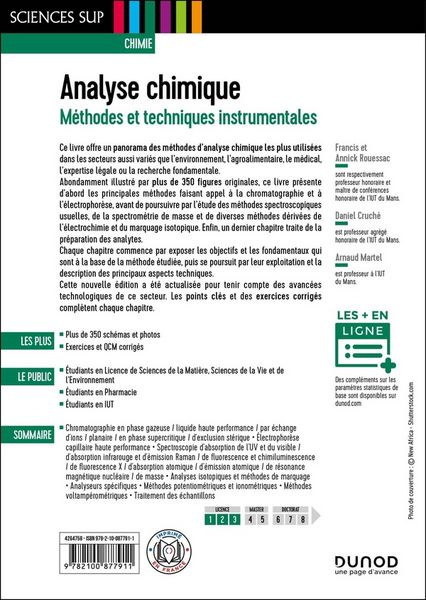 Produktbild: Analyse chimique : m&eacute;thodes et techniques instrumentales