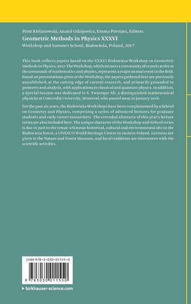 Produktbild: Geometric Methods in Physics XXXVI