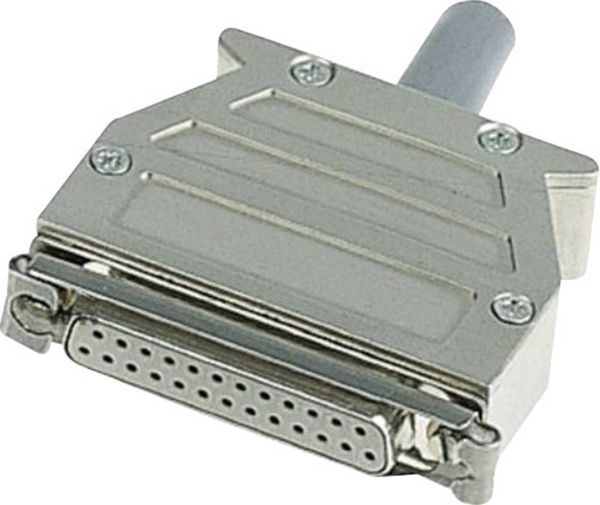Produktbild: Harting 09 67 015 0453 09670150453 Polzahl: 15 Kunststoff, metallisiert 180&deg; Silber 1St.