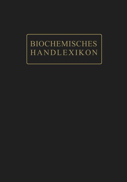 Produktbild: Biochemisches Handlexikon