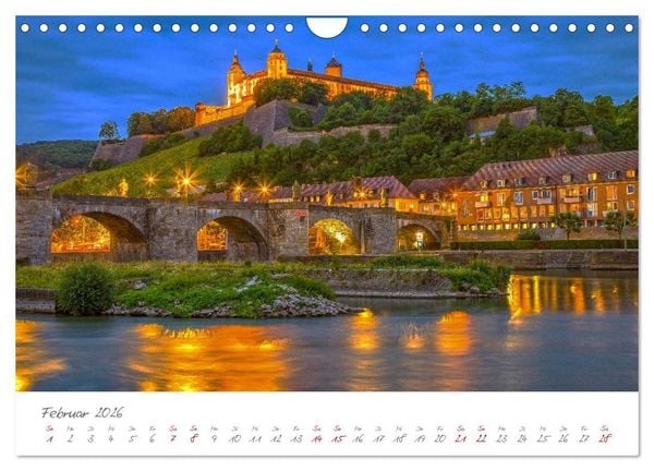 Produktbild: W&uuml;rzburg Die Barockstadt am Main (Wandkalender 2026 DIN A4 quer), CALVENDO Monatskalender