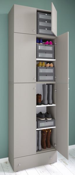 Produktbild: XXL Schuhschrank Kleiderschrank Schrank Lona 5f AS