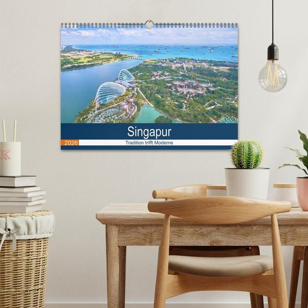Produktbild: Singapur - Tradition trifft Moderne (Wandkalender 2026 DIN A3 quer), CALVENDO Monatskalender