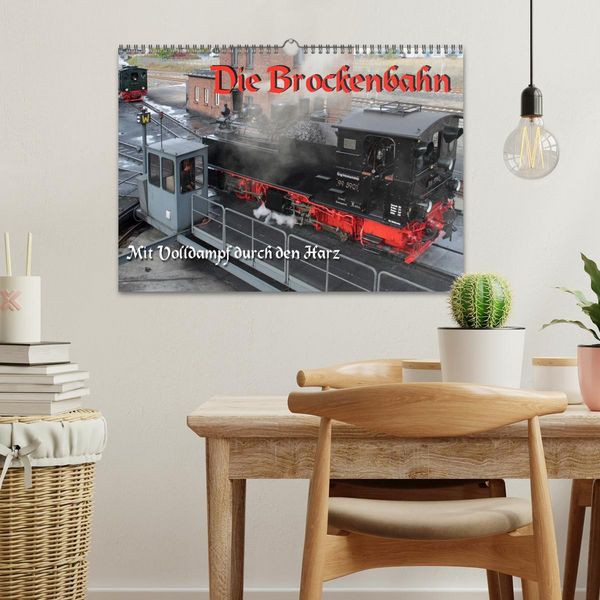 Produktbild: Die Brockenbahn - Mit Volldampf durch den Harz (Wandkalender 2026 DIN A3 quer), CALVENDO Monatskalender