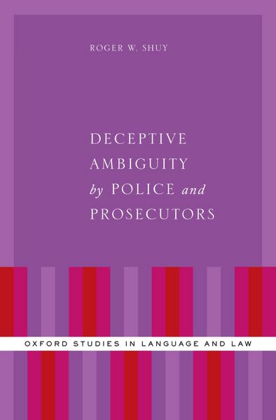 Produktbild: Deceptive Ambiguity by Police and Prosecutors